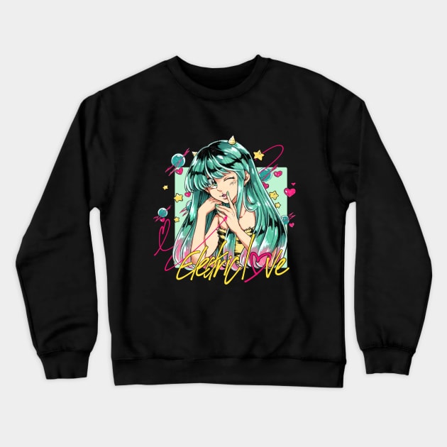 Electric love Crewneck Sweatshirt by sarahchibi